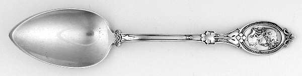 Medallion (STERLING, 1867) Dessert/Oval Soup Spoon