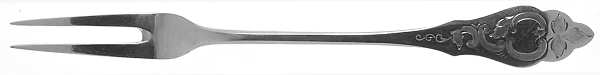 HNE1 (Silverplate) Medium 2-Tine Cold Meat Serving Fork