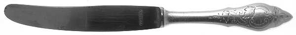 HNE1 (Silverplate) Dessert Knife with Stainless Blade by Hanseat