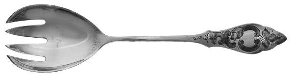 HNE1 (Silverplate) Solid Salad Serving Fork