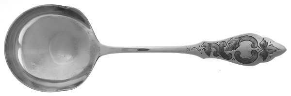 HNE1 (Silverplate) Boiled Potato Ladle, Solid Piece