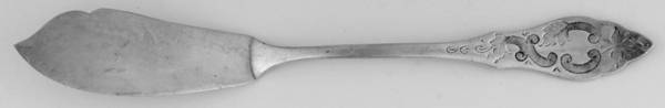 HNE1 (Silverplate) Flat Handle Master Butter Knife