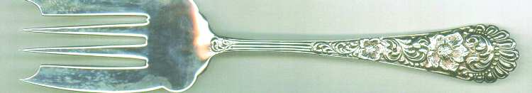 HMD7 (STERLING) Medium Solid Cold Meat Serving Fork