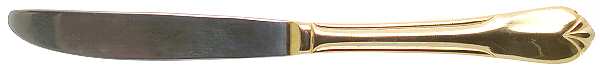 Sophia (Gold Electroplate) Modern Solid Knife
