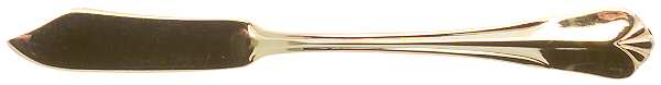 Sophia (Gold Electroplate) Flat Handle Master Butter Knife