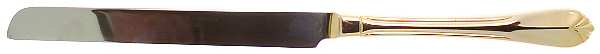 Sophia (Gold Electroplate) Wedding Cake Knife with Stainless Blade