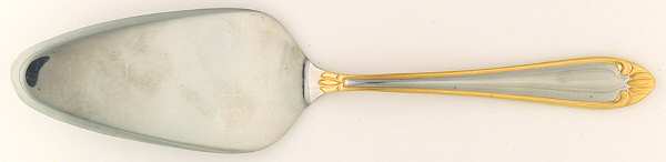Abigail-Gold Accent (Stainless) All Stainless Pie Server