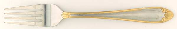 Abigail-Gold Accent (Stainless) Fork