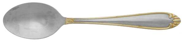 Abigail-Gold Accent (Stainless) Teaspoon
