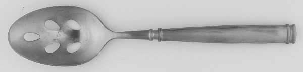 Avignon 1 (Stainless, Satin) Pierced Tablespoon (Serving Spoon)