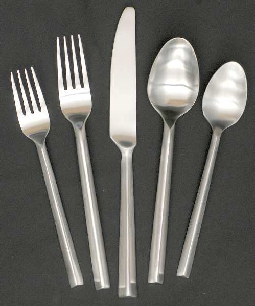 Pyramid (Stainless, Satin) 5 Piece Place Setting by Hampton Silversmiths