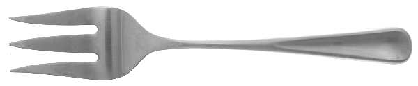 Stephanie (Stainless, Satin) Medium Solid Cold Meat Serving Fork