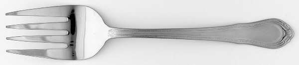 Lauren (Stainless, Frosted) Medium Solid Cold Meat Serving Fork