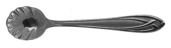Lace Frosted (Stainless) Sugar Shell Spoon