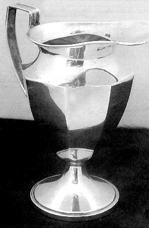 19 (Sterling, Hollowware) Weighted Mini Creamer by Hamilton Silver