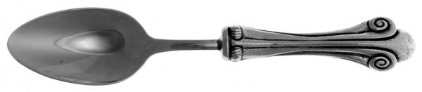 Fleur de Lis (Pewter) Place/Oval Soup Spoon
