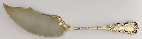 HCU2 (Sterling) Small Enamelled Solid Fish Serving Knife