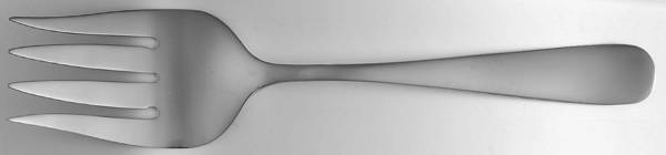 Melody (Stainless) Medium Solid Cold Meat Serving Fork