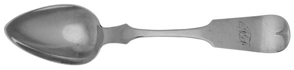 Coin Silver Flatware Dessert/Oval Soup Spoon by Hildeburn & Bros.