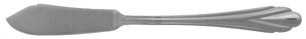 Rose (Stainless) Flat Handle Master Butter Knife