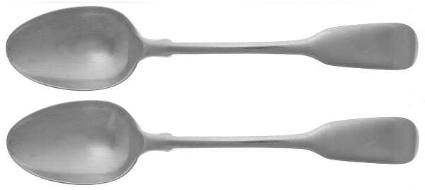 H6C3 (Sterling) (Set of 2) Tea/Five O'Clock Spoons by Samuel Hayne & Dudley Cater