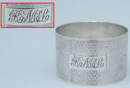 HBZ1 (Sterling, Hollowware) Napkin Ring