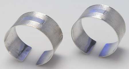 HBZ2 (Sterling, Hollowware) Napkin Ring - Set of 2 by Harman Brothers