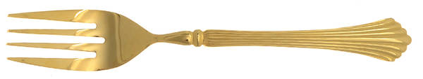 Golden Cannes (Gold Electroplate) Individual Salad Fork
