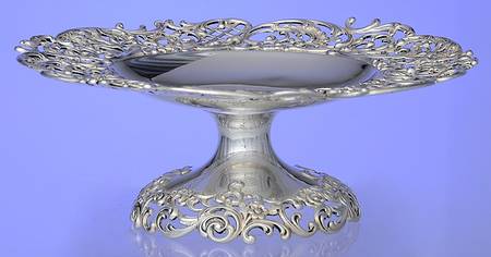 7362 (Sterling, Hollowware) Round Compote (Height X Width)
