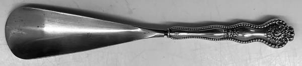 HCU8 (Sterling) Hollow Handle Shoe Horn with Sterling Bowl by H H Curtis & Co
