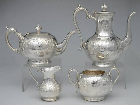 Silverplate Hollowware 4 Piece Tea Set (PCP, PTP, PCR, PSUO)