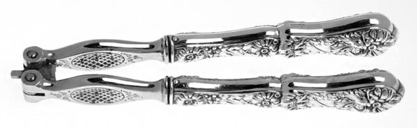 HCU10 (Sterling) Silverplate Grip Nut Cracker