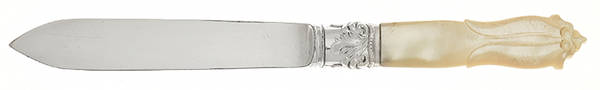 Pearl Handle 5 (Silverplate) Individual Fruit Knife with Silverplate Blade by Harrison Bros & Howson