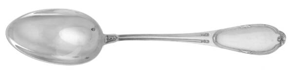 HVS1-1 (Sterling, Monos) Place/Oval Soup Spoon by Henri Soufflot