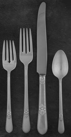 Adoration (Silverplate, No Monograms) 32  Piece Estate Set