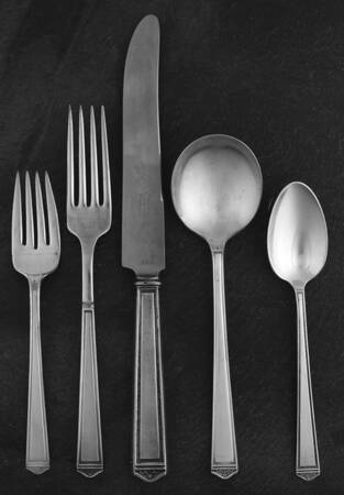 Anniversary (Silverplate, 1923) 40  Piece Estate Set