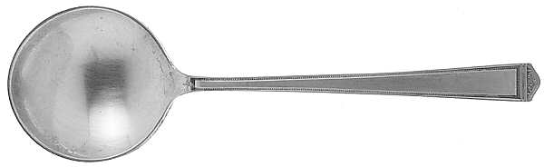 Anniversary (Silverplate, 1923) Round Bowl Soup Spoon (Bouillon)