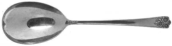 April (Silverplate, 1950) Solid Smooth Casserole Spoon