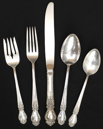 Brocade (Sterling, 1950) 5 Piece Place Size Setting