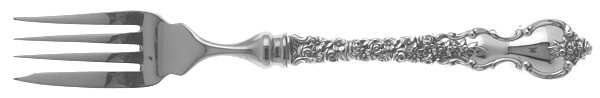 Du Barry (Sterling, 1968) Individual Hollow Fish Fork, Stainless Tines