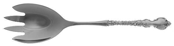 Du Barry (Sterling, 1968) Salad Serving Fork with Stainless Prongs