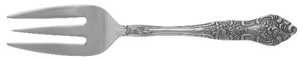 Elegance (Stainless;Ss, Rogers Cutlery) Medium Solid Cold Meat Serving Fork by International Silver