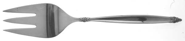 Garland (Silverplate, 1965) Large Solid Cold Meat Serving Fork by International Silver