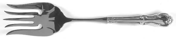 Joan of Arc (Sterling, 1940) Large Stainless-Tine Cold Meat Serving Fork