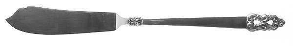 King Frederik-Royal Empress (Silverplate) Flat Handle Master Butter Knife by International Silver