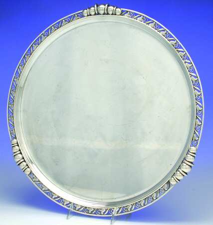 La Paglia Designed (Sterling, Hollowware) 17" Round Tray
