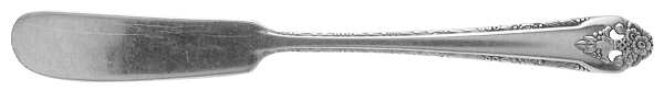 Lovely Lady (Silverplate, No Monos) Flat Handle Butter Spreader by International Silver