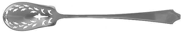 Minuet (Sterling, 1925, No Monograms) Pierced Bowl Short Handle Olive Spoon
