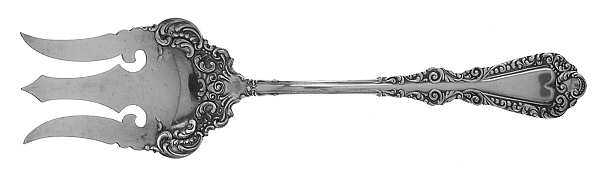 Plymouth (Silverplate, 1897) Large Solid Fish Serving Fork