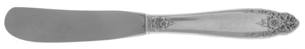 Prelude (Sterling, 1939, No Monograms) Butter Spreader Hollow Hdl-Paddle/Stainless Blade